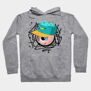 Monster Eys Teenager Graffiti Hoodie